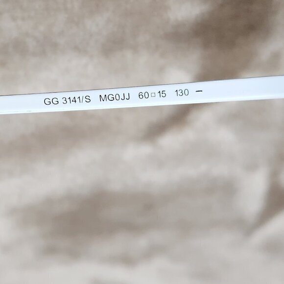 Gucci Sunglasses 3141/S Crystal White, Authentic main image 5